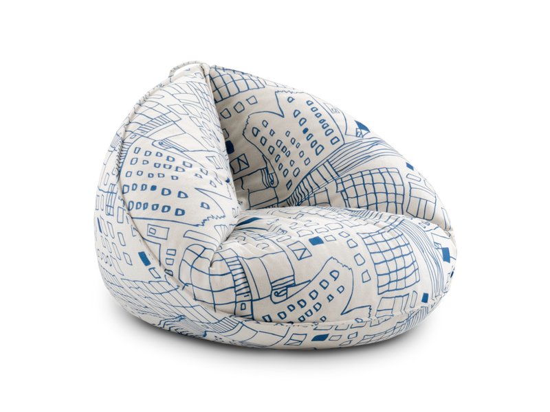 Кресло Тут Рядом Мечта Сине-бежевое