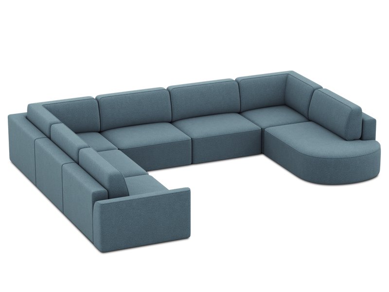 Диван модульный Спейс-М 6 Шенилл Синий