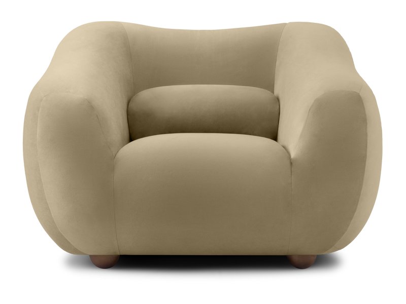 Кресло Тут Рядом Дом Велюр Бежевый