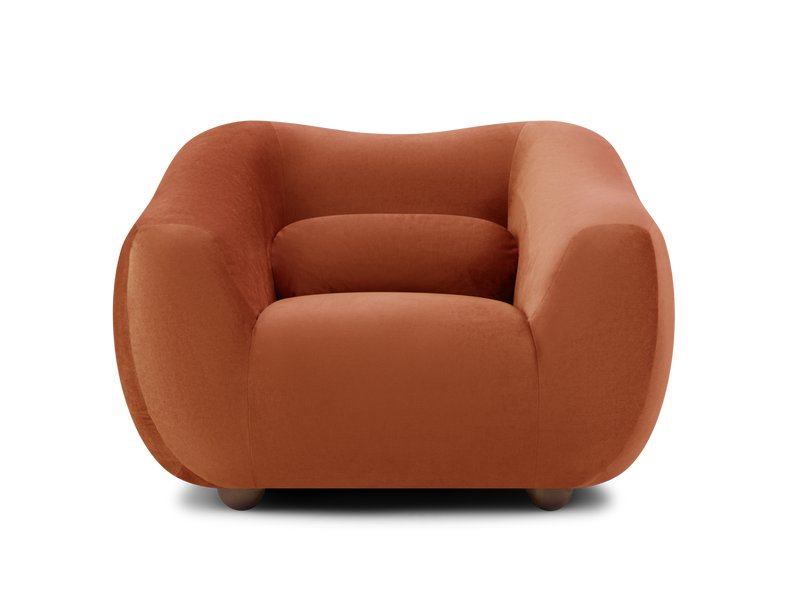 Кресло Тут Рядом Дом Велюр Терракотовый
