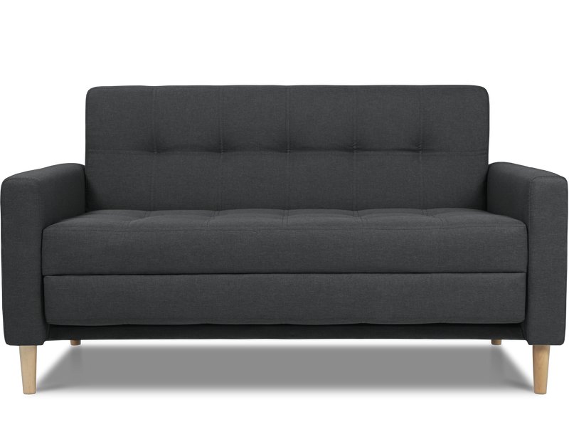 Диван прямой Нумо-Мини 140 Рогожка Графитовый