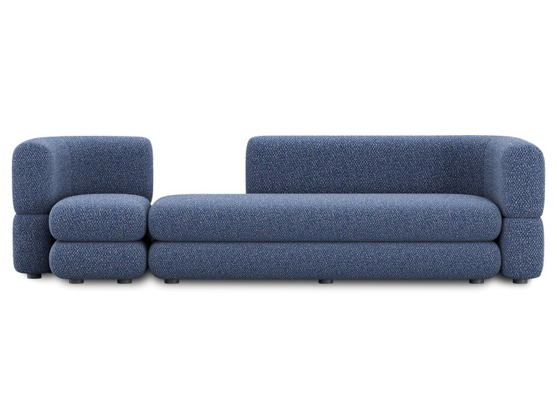Диван модульный Брера 5 Букле Синий