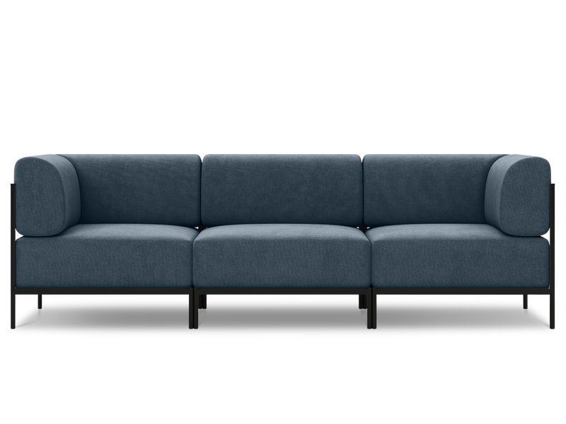 Диван модульный Нолан 3 Шенилл Синий