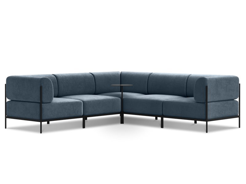 Диван модульный Нолан 5 Шенилл Синий