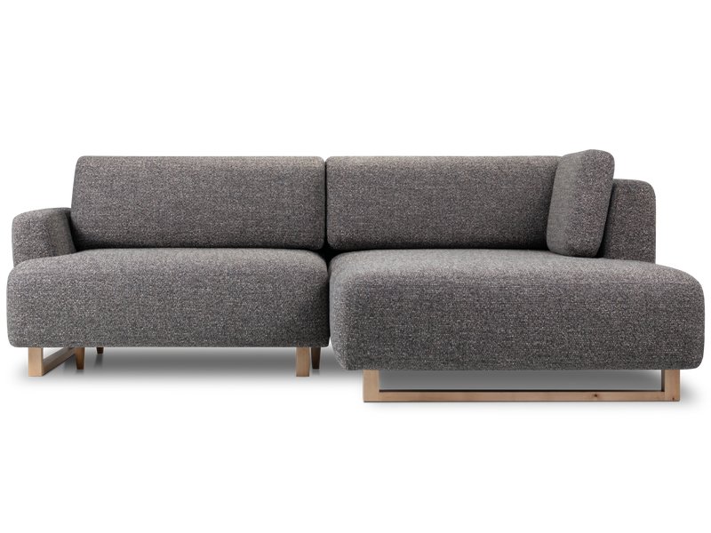 Диван угловой Онте Рогожка Графитовый