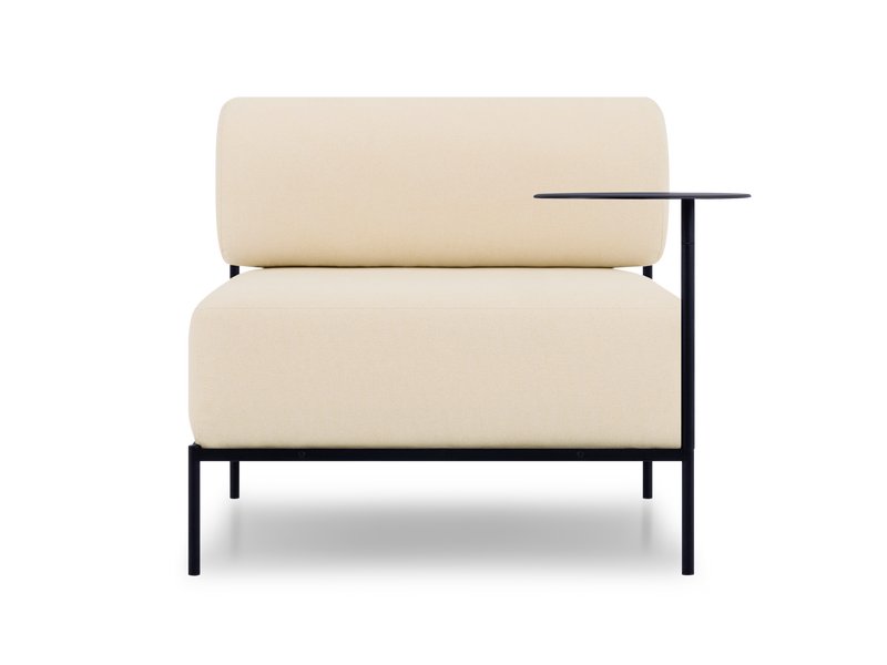 Кресло модульное Нолан Рогожка Кремовый/Черный