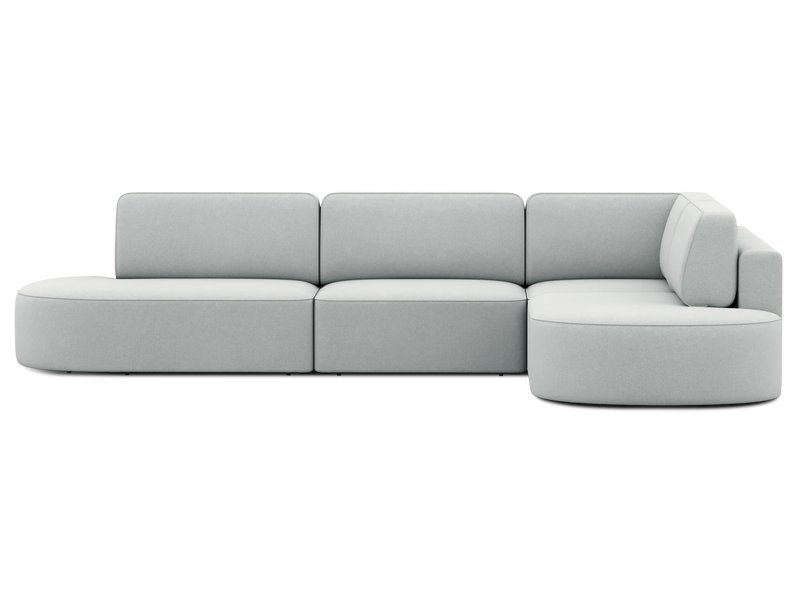 Диван модульный Спейс-М 3 Шенилл Светло-серый