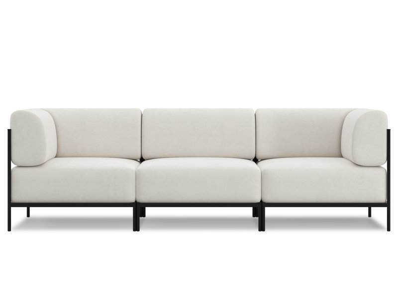 Диван модульный Нолан 3 Шенилл Белый