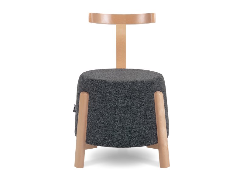 Пуф Гекот Рогожка Графитовый