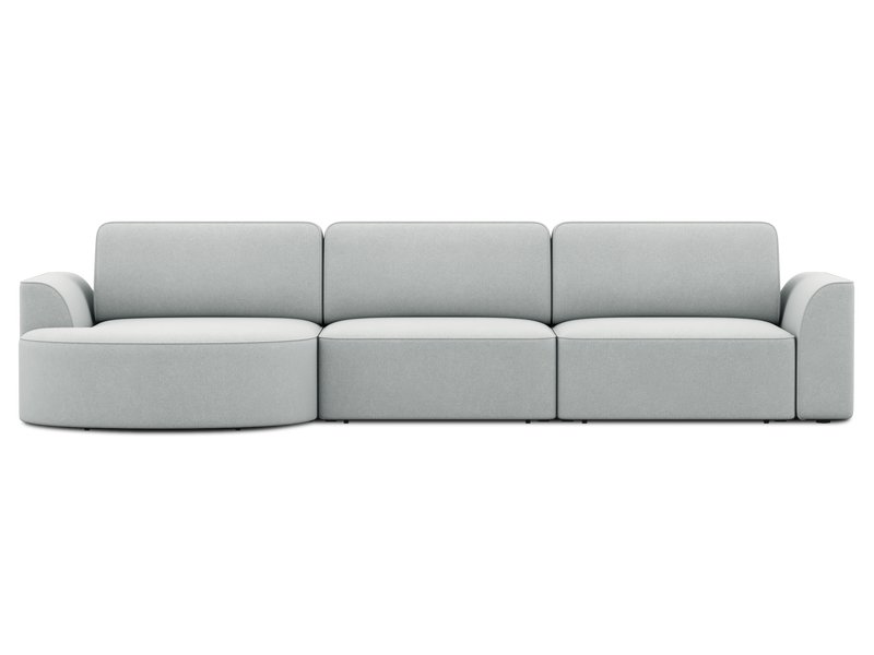 Диван модульный Спейс-М 2 Шенилл Светло-серый